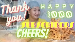 Celebrating 1k Subscribers Crispy Boneless Chicken Feet amp Ginisang Corned Beef w Misua [upl. by Hooper]