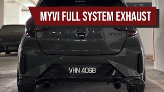 Myvi Facelift Setup Full Exhaust System Bunyi Skuter [upl. by Previdi]