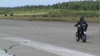 Vegetable Oil Diesel Motorcycle Land Speed Record [upl. by Doersten995]