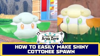 HOW TO EASILY MAKE SHINY COTTONEE SPAWN IN INDIGO DISK DLC  Easy shiny guide [upl. by Bettina755]