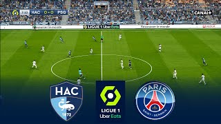 LE HAVRE vs PSG  Ligue 1 20242025  feat Willian Pacho Joao Neves Goncalo Ramos [upl. by Reffinej]