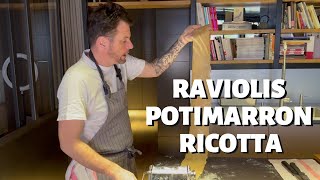 Recette de Norbert  Raviolis potimarron ricotta et pistaches [upl. by Nevear]