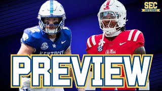 Ole Miss vs Kentucky PREVIEW amp PREDICTIONS  2024 SEC Football [upl. by Cinamod285]