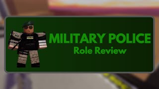 Roblox NBTF Military Police Review [upl. by Miguel]