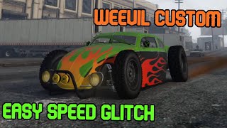 GTA  NEW Weevil Custom EASY SPEED GLITCH  Fixed with Dec 2022 DLC   VW Beetle Hotrod [upl. by Hakvir]