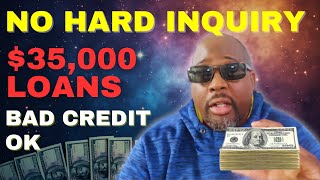 Easiest 35000 Emergency Loans for Bad Credit No Hard Inquiry [upl. by Amie]