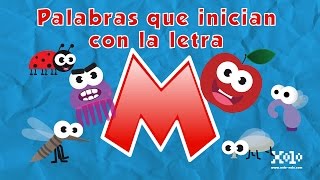 Palabras que inician con la letra M en español para niños  Videos Aprende [upl. by Richards]