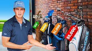 We Bought Garage Sale Golf Clubs For Our Round [upl. by Aihsitan891]