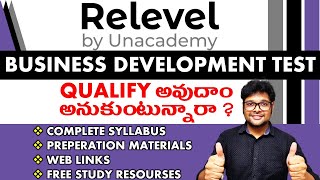 HOW TO CRACK RELEVEL EXAM  Relevel Exam by Unacademy  BUSINESS DEVELOPMENT TEST  V the Techee [upl. by Kaja]