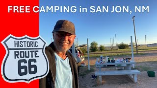 Free Overnight Camping San Jon ROUTE 66 New Mexico route66 [upl. by Goggin]