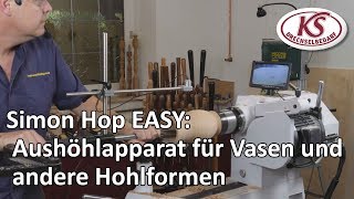 Perfekte Hohlformen drechseln mit dem Simon Hope Aushöhlapparat  mit Untertitel [upl. by Ettesil683]