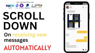 chatting app using firebase in android  Scroll down on new message [upl. by Durston]