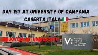 Day 1st At University Of Campania Caserta Italy  Rashids Journey EU [upl. by Bacon]