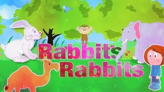 Rabbits Rabbits One Two Three  Nursery Rhymes With Lyrics  English Rhymes For Kids [upl. by Elkin369]