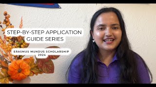 Erasmus Mundus Scholarship 20242025 StepByStep Tutorial Leave Application Stress Behind Part 1 [upl. by Ibrab475]