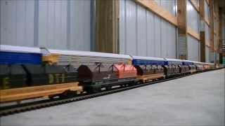 EPIC WORLD RECORD LONGEST MODEL HO SCALE TRAIN 1662 cars 25 Locomotives [upl. by Kneeland]