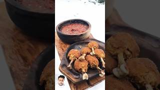 Crispy Hot 🔥chicken lolipop cookingrecipe outdoorcookingchicken chickenrecipes chickenkitchen [upl. by Alcock]