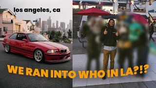 WE RAN INTO WHO IN LA  slammed BMW E36 visits LA [upl. by Egon88]