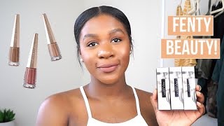 NEW FENTY BEAUTY STUNNA LIP PAINTS l UNBUTTON UNCUFFED  UNVEIL [upl. by Leuname]