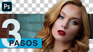 3 Pasos para Recortar Cabello con Pinceles  Photoshop [upl. by Lunnete774]