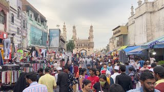 Charminar Hyderabad Evening WalkingTour 4K [upl. by Marguerite]