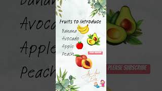 First Fruits 6monthbabyfoods fruits babynutrition babyweaning babygirl firstfood solidfood [upl. by Anesuza]