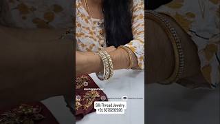 Silk Thread Bangles Collections  wwwgayathrismcom  91 6379292926  Handmade Jewelry [upl. by Aicil]