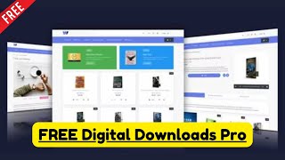 Digital Downloads Pro Script Free Download  How to Make Digital Product Selling Website [upl. by Naujit]