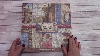 WHATS NEW  STAMPERIA VINTAGE LIBRARY  SHELLIE GEIGLE  JS HOBBIES AND CRAFTS [upl. by Stretch]