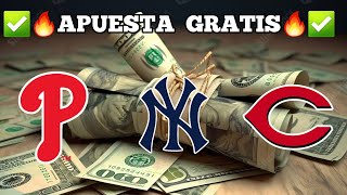 Como Gano 500 Dolares en 1 Día  Pronosticos Deportivos Gratis Para Hoy MLB Jueves  Parlay Gratis [upl. by Nilrac]