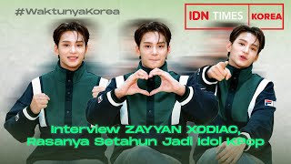 WaktunyaKorea Interview Zayyan XODIAC Rasanya Setahun Jadi Idol KPop [upl. by Yrhcaz]