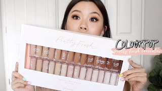 COLOURPOP PRETTY FRESH CONCEALER REVIEW [upl. by Odell]