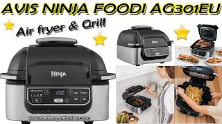 Avis Ninja Foodi AG301EU Air Fryer et Grill dintérieur 2en1 amp technologie Cyclonic Air à 265°C [upl. by Fu363]