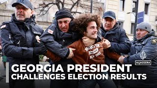 President challenges election results as Georgia cracks down on protesters [upl. by Nonnag]