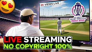 Cricket World Cup 2023 Live Streaming Guide  No Copyright [upl. by Nagram]