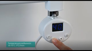 EMKE Heizstab mit Thermostat und LCD Bildschirm Weiß [upl. by Eek]