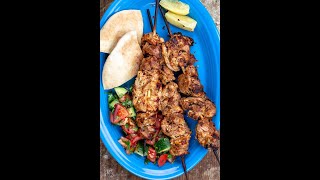 Authentic Shish Tawook Middle Eastern chicken skewers shorts [upl. by Sommer]