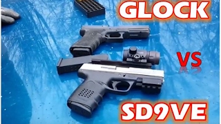 Glock 9mm vs SampW SD9VE Accuracy amp Speed Shooting ft TheGunFather [upl. by Ailemor]