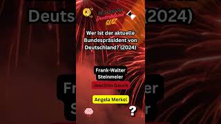 Der Aktuelle Bundespräsident 2024 wissen quiz regierung allgemeinwissen [upl. by Aenyl]