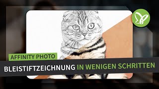 Affinity PhotoTutorial Best of Hacks – Bleistiftzeichnung in wenigen Schritten [upl. by Nahsin]