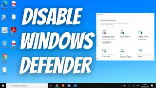 Best Way To Turn Off or Disable Windows Defender in Windows 10 2021 [upl. by Jenkel]