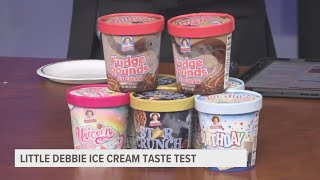 13 OYS Mornings team tries Little Debbie ice cream flavors [upl. by Assenev143]