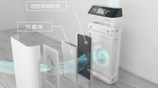 Air Purifier 3D Animation by kingdi video [upl. by Joycelin]