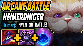 The real HEIMERDINGER ARCANE BATTLE Heimerdinger vs Viktor midlane🧪 [upl. by Bilac804]