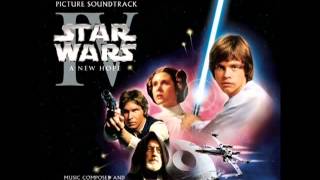 Star Wars Episode IV Soundtrack Main Title Rebel Blockade Runner [upl. by Raff]