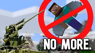 working ANTI AIRCRAFT guns in Minecraft [upl. by Jelena]