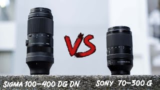 Sony 70300 G vs Sigma 100400 DG DN  Which Is The Best Lightweight Super Telephoto [upl. by Lanam945]