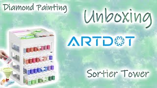 Diamond Painting  ARTDOT  Sortier Tower mit 192 Döschen [upl. by Adnwahsar326]