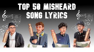 TOP 50 Misheard Song Lyrics [upl. by Wait70]