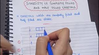 Stability of fully filled and half filled orbitals  Class 11 chapter 2 [upl. by Snashall]